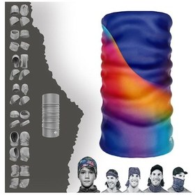 Resim Karışık Renkli Boyunluk Bere Bandana Maske Bone Toka Saçbandı Çok Renkli 