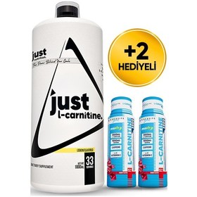 Resim Just Nutrition L-carnitine 1000 Mg 1000 Ml 33 Servis Limon + 2 X L-karnitin Shot 