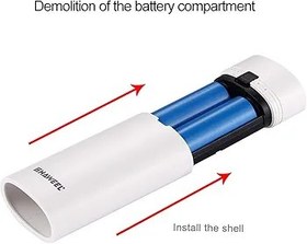 Resim HUIOP Akıllı Telefonlar İçin USB Çıkışlı ve Göstergeli DIY 18650 Pil Güç Bankası Kabuk Kutusu 