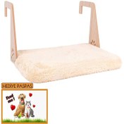 Resim Gobypet Peluş Kalorifer Petek Radyatör Yatağı Geniş Kedi Köpek Kalorifer Yatağı + Paspas 