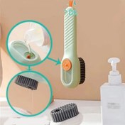 Resim Deterjan Hazneli Süet Bot Nubuk Ayakkabı Temizleme Fırçası Mutfak Banyo Fırçası Çok Amaçlı 