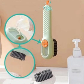 Resim Deterjan Hazneli Süet Bot Nubuk Ayakkabı Temizleme Fırçası Mutfak Banyo Fırçası Çok Amaçlı 