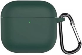 Resim Microsonic AirPods 4 Kılıf Askılı Mat Silikon Koyu Yeşil [AirPods 4 ile Uyumlu Kılıf - Koyu Yeşil] 