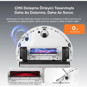Resim Roborock 10000PA Duoroller Çift Fırça Mop Kaldırma Lidar Navigasyon Akıllı Robot Süpürge 