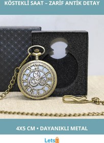 Resim Letsii Antik Tasarımlı Özel Kutulu Köstekli Saat Model 2 