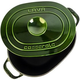 Resim Lava Döküm Oval Tencere Döküm Demir Kapak Experience Majolik Serisi Ölçü 24x33cm 001 