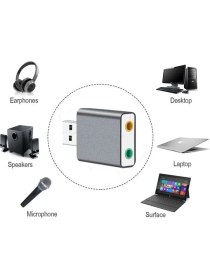 Resim KEEPRO Usb Harici 7.1 Kanal Stereo Ses Kartı Kulaklık Mikrofon Girişli 