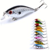 Resim 1 adet Wobblers Kaliteli Crankbait Simülasyon Balıkçılık Yemi 5.7cm 7g Jerkbait Yüzme Sert Yem Bas Karp Pesca Balıkçılık Takımı 