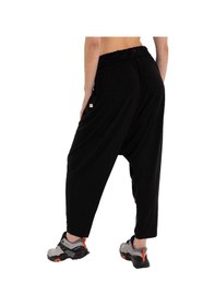 Resim Inguz Beli Katlanabilir Yoga Şalvar Siyah 