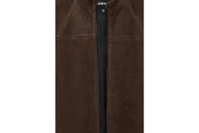 Resim Derimod Neymar Erkek Kestane Hakim Yaka Slim-Fit Süet Deri Ceket 25SGD640210 