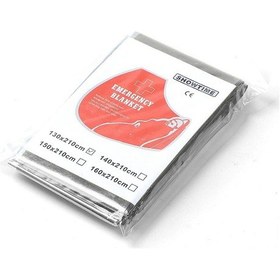 Resim Acil Durum Battaniyesi Açık Havada Hayatta Kalma Kurtarma İlk Yardım Folyosu Termal Battaniye Hipotermi Rüzgar Geçirmez Altın - Gümüş 