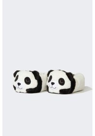 Resim Defacto Kadın Panda Temalı Pelüş Panduf C8509ax24auwt55 Beyaz 