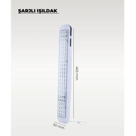Resim AC Aydınlatma 69 Ledli Şarjlı Işıldak Beyaz Işık 