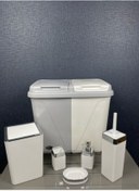 Resim AHİR TİCARET 6 Parça Kirli Çamaşır Sepeti- Wc Banyo Set-lüx Çeyiz Seti 
