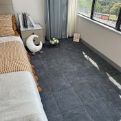 Resim 50 Adet Peluş Puzzle Mat Seti, İç Mekan, Oturma Odası ve Oyun Odası Dekoru için Uygun, Yumuşak Tüylü Birleştirilebilir Matlar, Karışık Renkler, Makinede Yıkanabilir, EVA Malzeme, Düz Renk Kareler, Okyanus Nakliyesi Mevcut 
