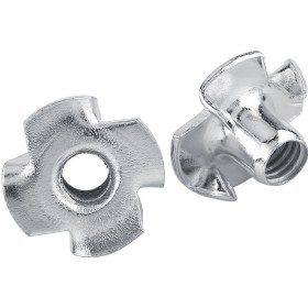 Resim Tenfowee M8 Galvanizlenmiş Çelik Dört Çengelli Ahşap Somun, Ahşap Ve Levhalarda Güçlü Bağlantı, 30 Adet/paket 