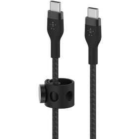 Resim Belkin BoostCharge Pro Örgülü Flex USB-C 1M Şarj Kablosu - Siyah 