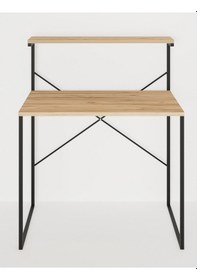 Resim Raflı Çalışma Masası 60x90 Ofis Masası Çalışma Masası 1300 Çam 