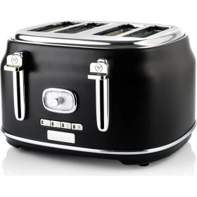 Resim Retro Ekmek Kızartma Makinesi MS-120 Sc, 2 Dilim, 6 Kızartma Kademesi, Analog Göstergeli 