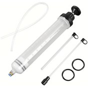 Resim Xuweiwei Suction And Injection Dual Purpose Manual Fluid Extraction Pump 200cc Oil Change Syringe Fuel Transfer 