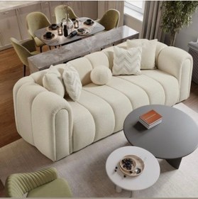 Resim NAYAR HOME DESİGN NERON koltuk (bej) bukle 02 