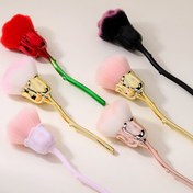Resim 1 Adet Nibiru DU Profesyonel Tırnak Tozu Fırçası - Çiçek Desenli Kırmızı/Pembe/Siyah Sap, Hassas Pudra Uygulama için Yumuşak Kıllar, Manikür, Nail Art, Makyaj - Ev ve Salon Kullanımı İçin İdeal - Güzellik & Tırnak Bakım Araçları, Dekoratif Manikür Aleti, Yüksek Kaliteli Uygulayıcı, Salon Profesyonelleri 