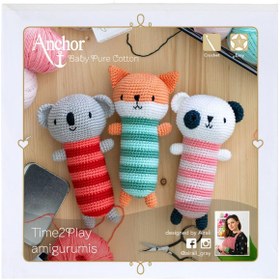 Resim Anchor Time 2 Play Amigurumi Tığ İşi Kiti Bebek Oyuncağı 