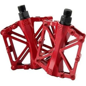 Resim Ganzhoushop Yurt Yol Store Platform Pedalları Pedalı Mtb Metal Kırmızı Düz Dışından Dağ Bisikleti Bisiklet Alaşım A Hv A 