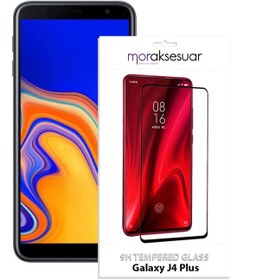 Resim Samsung Galaxy J4 Plus 5D Ekran Koruyucu Cam Tam Kaplayan 