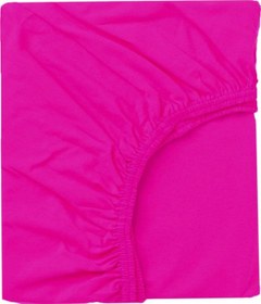 Resim 2 Adet 40 X 80 + 10 Cm Anne Yanı Lastikli Penye Kumaş Bebek Çarşafı-fuşya-beyaz 