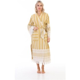 Resim Astrea %100 Pamuk Özel Tasarım Peştemal Bornoz Özel Çok Renkli 
