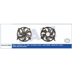 Resim Kale-420600 Fan-Motor (Peugeot 807 02= ; Expert 07= - Citroen C 514587591 