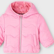 Resim Name İt Pembe Kız Bebek Fermuarlı Uzun Kollu Uzun Düz Mont NBFMAGGY JACKET PB 