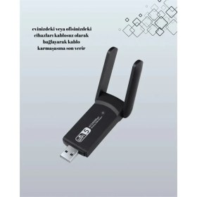 Resim Die Grup Tak-Çalıştır Özellikli Çift Bant Wifi Adaptör - 1200 Mbps 