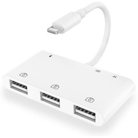 Resim Iphone 7 Plus Uyumlu Lightning To Tf Sd Kart Okuyucu Çevirici Dönüştürücü Usb Kamera Adaptörü 