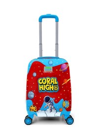 Resim Coral High Kids Astronot Uzay Desenli Çocuk Valizi 16696 Kırmızı - Mavi 