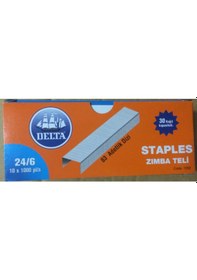 Resim Delta Beyaz Zımba Teli 24 6 1000 Lik 10 Kutu 10000 Adet0 Kutu 10 