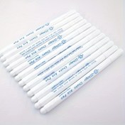 Resim 2 Adet Beyaz Kumaş İşaretleme Kalemi, Suda Çözünebilir & Havada Silinebilir, Dikiş & Kapitone İzleme Tebeşiri 