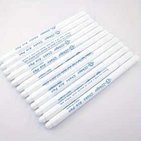 Resim 2 Adet Beyaz Kumaş İşaretleme Kalemi, Suda Çözünebilir & Havada Silinebilir, Dikiş & Kapitone İzleme Tebeşiri 