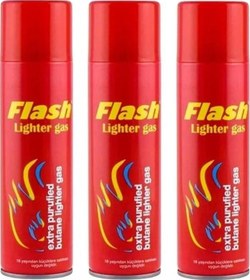 Resim 3 Adet Flash Çakmak Gazı 270 ML 