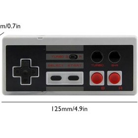 Resim Nes Mini Classic Edition İçin Gri-2.4ghz Kablosuz Oyun Denetleyicisi Joystick Gamepad 