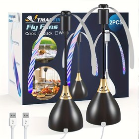 Resim Masaüstü Sivrisinek İtici Fanlar (2/3/4 Paket) - Sivrisinek Kontrol, USB Güçlü, Yumuşak Bıçaklı Sivrisinek Fanı, Taşınabilir Haşere Önleyici için İç Mekan, Dış Mekan, Ev, Piknik, BBQ - Pil Gerektirmez 