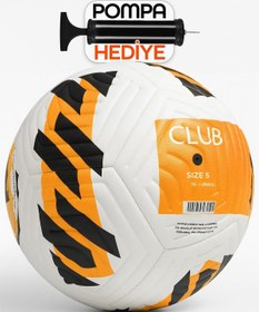 Resim Venenon 2025 Orijinal Futbol Topu Pompa Dahil Club Halı Saha Sert Zemin Topu No:5 Turuncu 