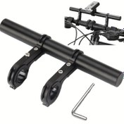 Resim Biçiklet Gidon Uzatıcı Seti: 19.99/30.0cm Uzunluk, 2 Adet Kelepçe Montajı, 1 Adet Altıgen Anahtar - Bisiklet Işıkları, Hızölçerler ve Kamera Bağlantıları İçin Uygun 