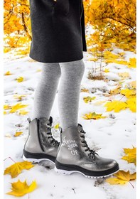Resim Kiko Kids Termo Taban Kız Çocuk Bot 610 Çatlak Platin 