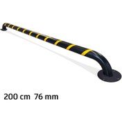 Resim İlgi Trafik Araç Stoperi Birim Otopark Stoperi Bariyeri Araç Park Demiri Üretimi 200cm Ø76mm 2mm 