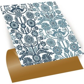 Resim Tink Kendinden Yapışkanlı Mavi Kuş Desenli Pvc Karo 30X30 cm (33 Adet) 3m2 