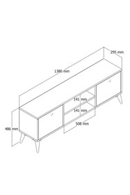 Resim Mezza 1122 Dolce 138 CM Tv Ünitesi Sepet Renk 