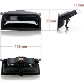 Resim Besthome1 Chevrolet Ve Gmc İçin Abs Krom Kaplama Orta Konsol Kilit Mandalı 2014-2020 