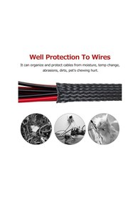 Resim Ulzyvf 21ft 1/2 12mm Genişletilebilir Kablo Kılıfı Koruyucu Boru Otomotiv Televizyon Bilgisayar İçin 